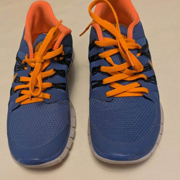 Nike Free 5.0 Womens 8.5 Training & Running Shoes Blue & Orange - Picture 1 of 13